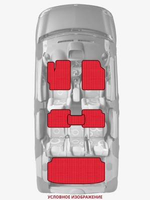 ЭВА коврики «Queen Lux» комплект для Dacia Sandero (1G)